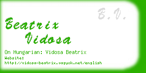 beatrix vidosa business card